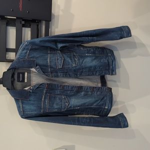 Scotch & Soda Distressed Indigo Blue Denim Jacket